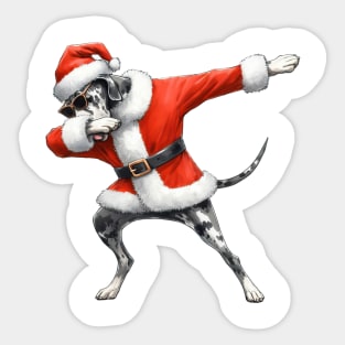 Christmas Great Dane Dog Dabbing Dance Sticker